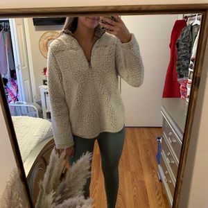 Cream and Brown Sherpa